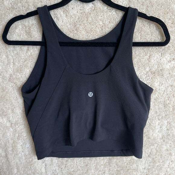 Lululemon Tank Top Womens Black Size 8 Active Sports Bra Workout - Picture 7 of 7